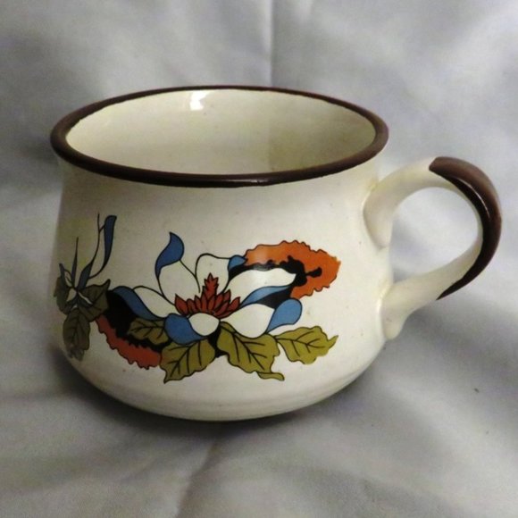 Dining Vintage Floral Coffee Soup Crock Mug 197s Poshmark